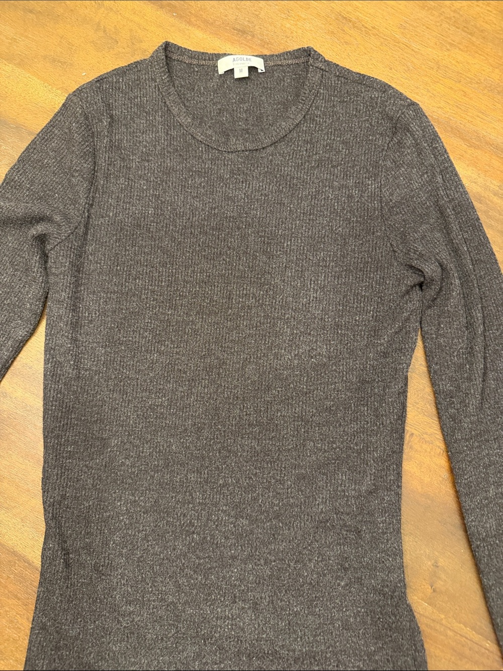 Agolde Men's Crewneck Sweater in Charcoal
